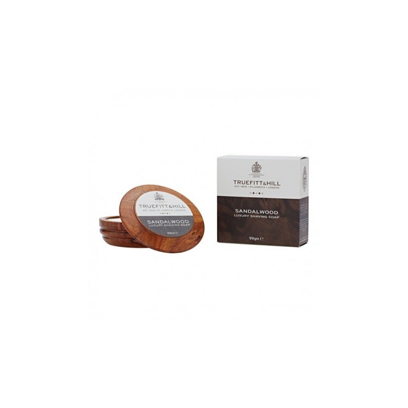 Truefitt & Hill Sándalo Jabón de Afeitar Bol Madera (99g)