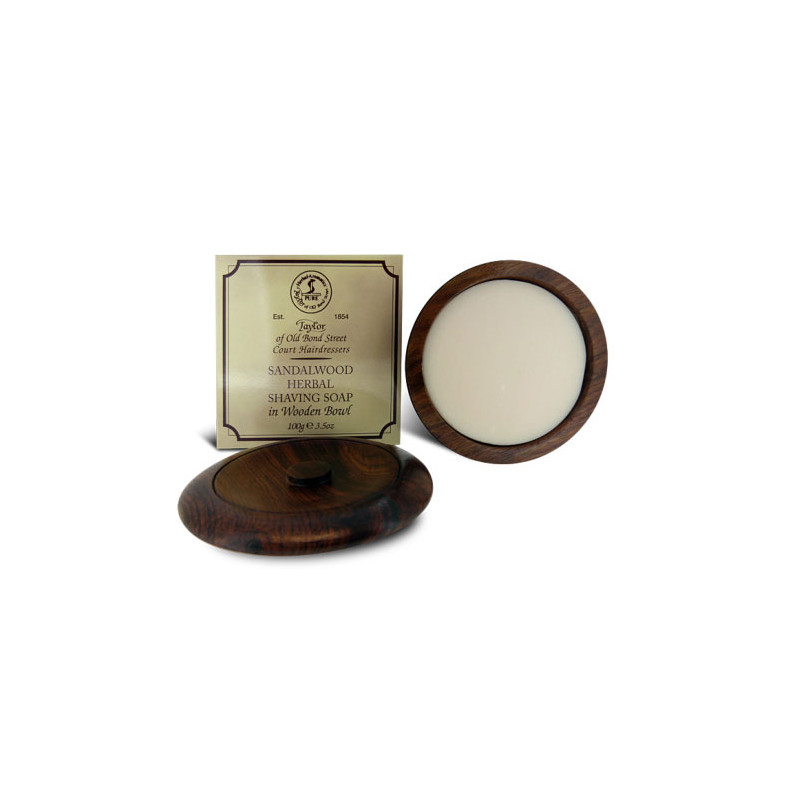Taylor of Old Bond Street Jabón de Afeitar Sándalo en Bol de Madera (100g) Taylor of Old Bond Street Jabón de Afeitar Sándalo en Bol de Madera (100g)