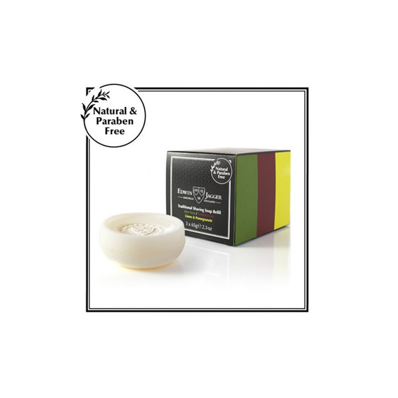 Edwin Jagger Pack Jabón Afeitar Tradicional Recambio (3x65g) Edwin Jagger Pack Jabón Afeitar Tradicional Recambio (3x65g)