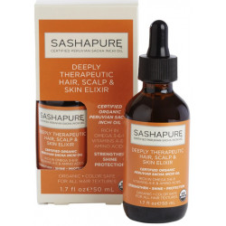 Sashapure Elixir Terapéutico Intensivo para Cabello, Cuero Cabelludo y Piel (50ml)