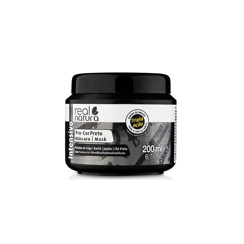 Real Natura Pro- Cor Preto Máscara Sin Sal (200ml) Real Natura Pro- Cor Preto Máscara Sin Sal (200ml)