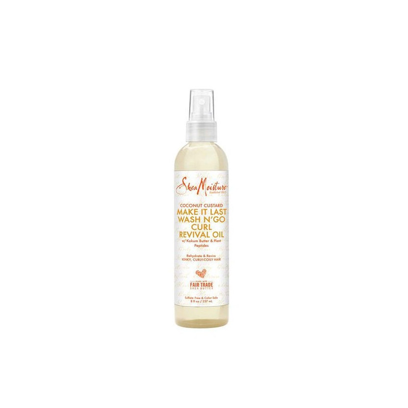 Shea Moisture Coconut Custard Make It Last Wash N' Go Curl Revival Oil (237ml)