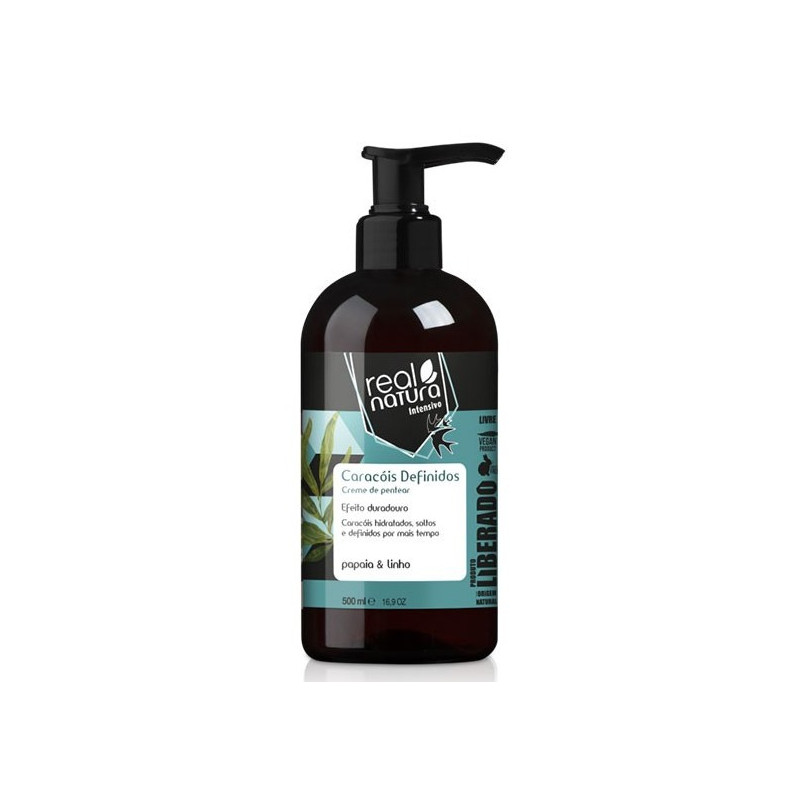 Real Natura Caracois Definidos Liberados Crema de Peinar (500ml) Real Natura Caracois Definidos Liberados Crema de Peinar (500ml)