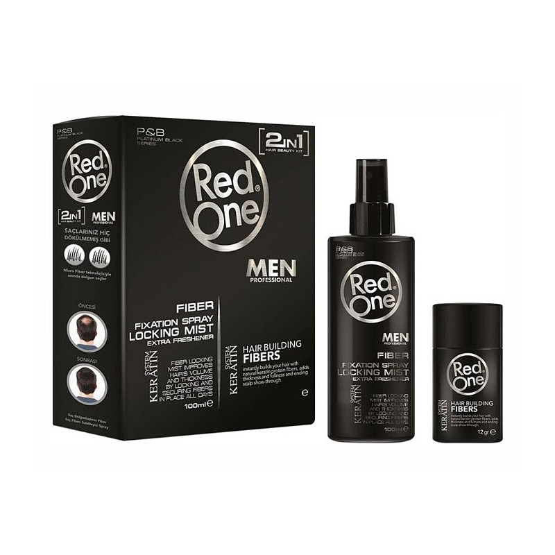 Red One Fiber Fixation Spray Black
