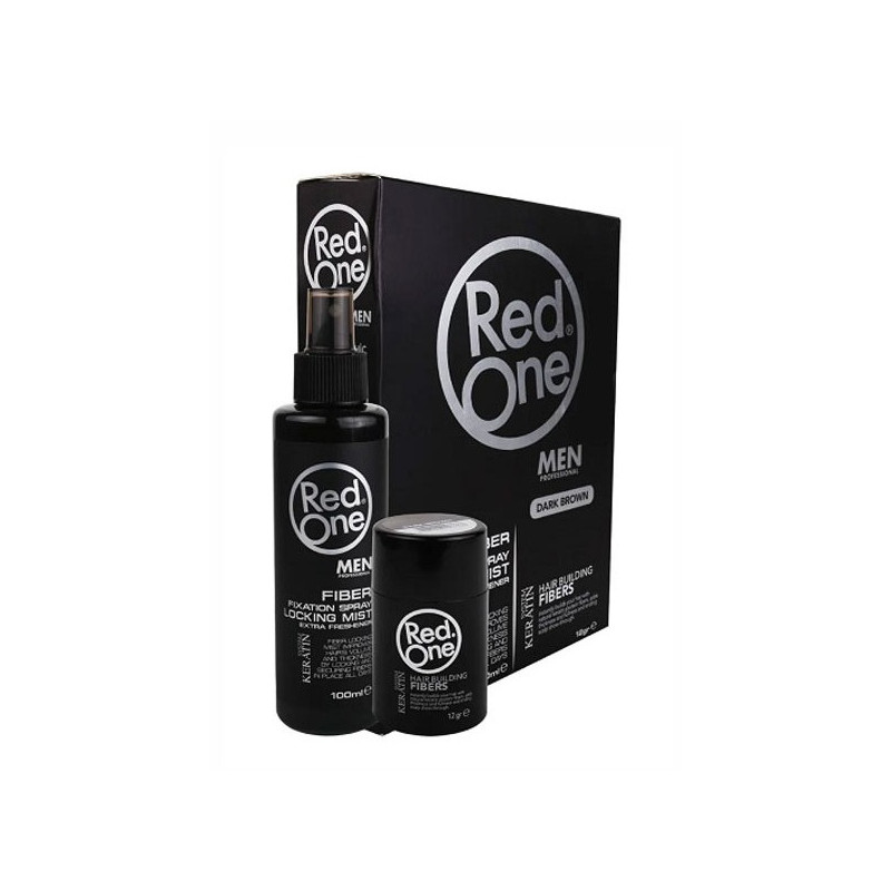 Red One Fiber Fixation Spray Dark Brown
